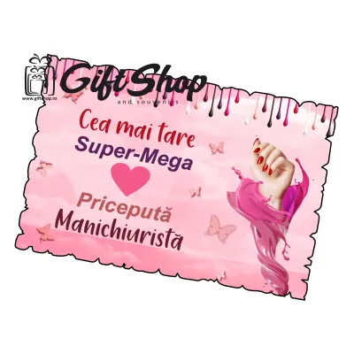 Cea mai tare super-mega priceputa manichiurista, magnet frigider   mgs066